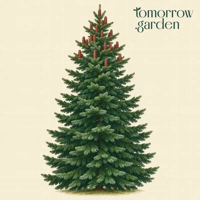 Illustration of Nordmann fir
