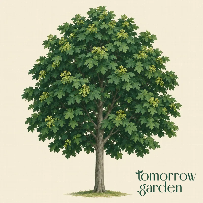 Illustration of Norway maple
