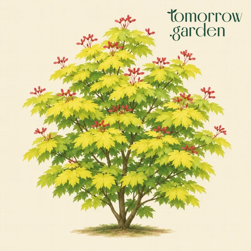Illustration of Full moon maple