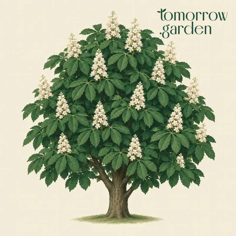 Illustration of Horse chestnut