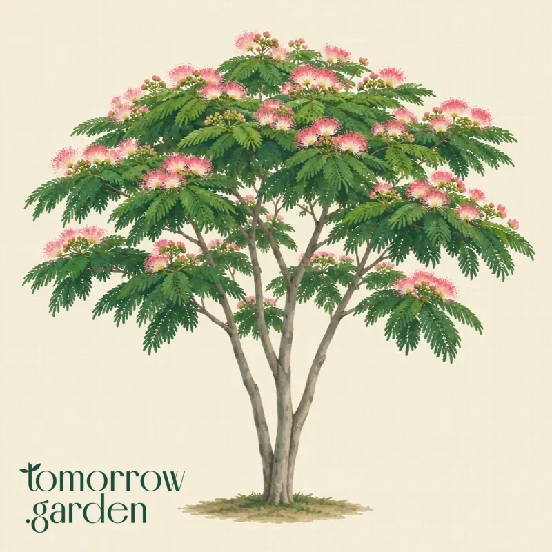 Illustration of Persian silk tree
