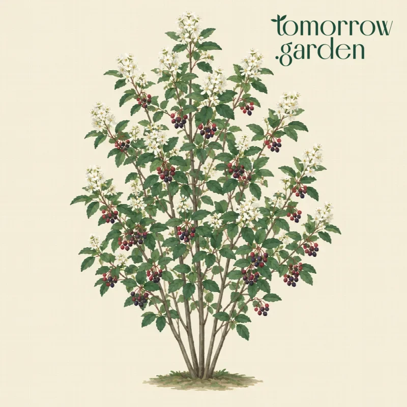 Illustration of Canadian serviceberry