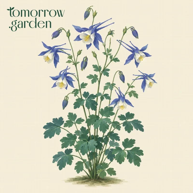Illustration of Hybrid columbine