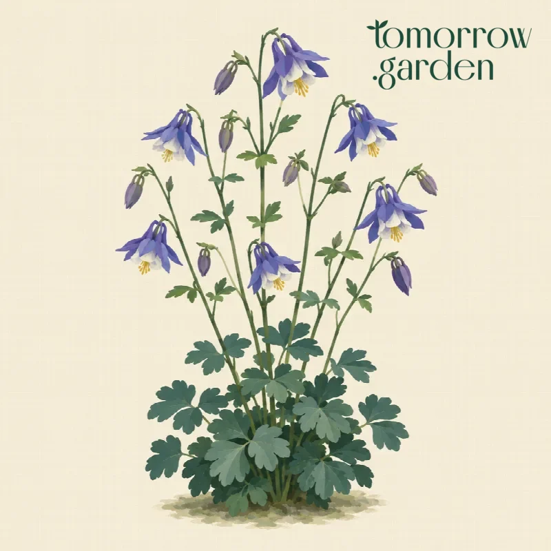 Illustration of Common columbine