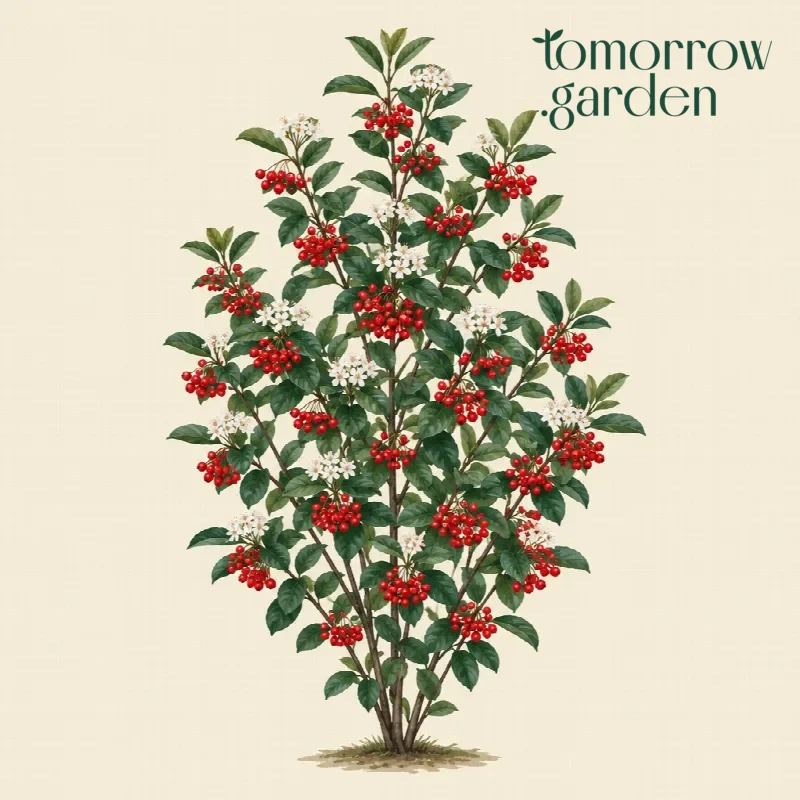 Illustration of Red chokeberry