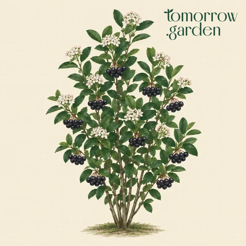 Illustration of Purple chokeberry