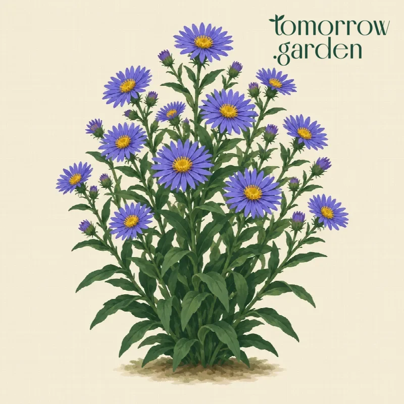 Illustration of Italian aster