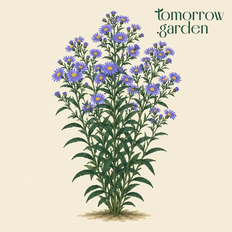 Illustration of New York aster