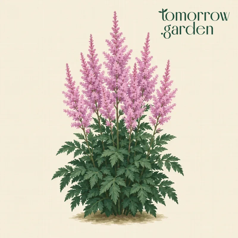 Illustration of Chinese astilbe
