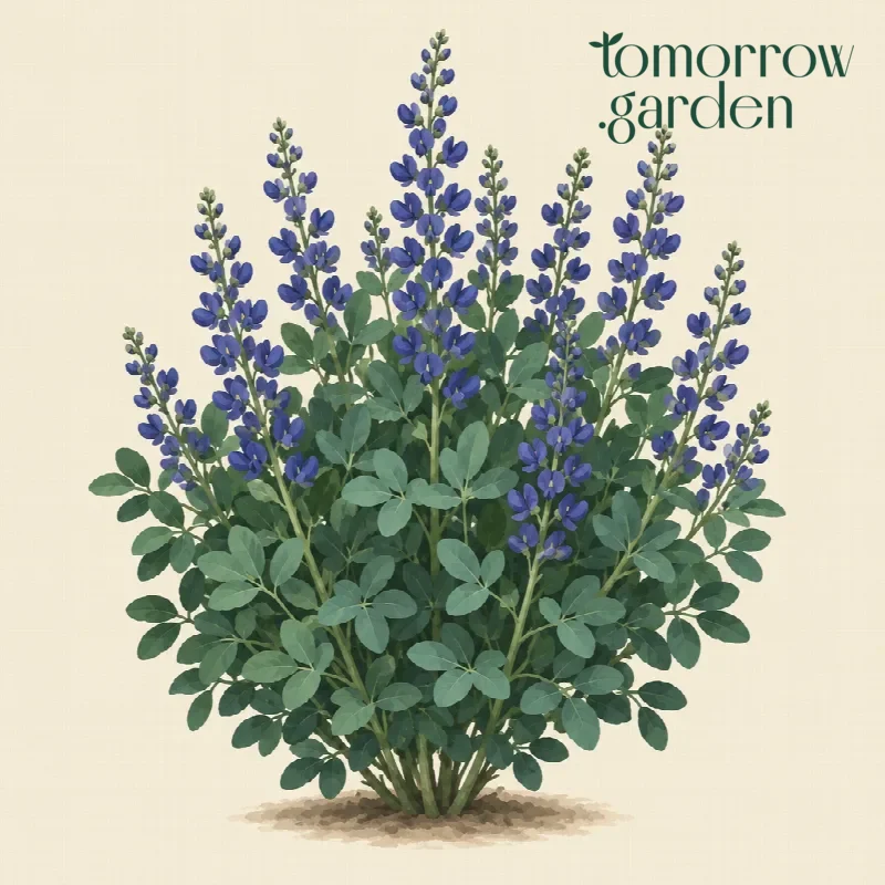 Illustration of Blue false indigo