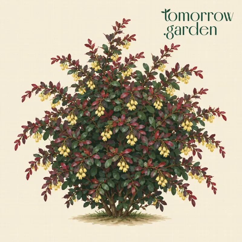 Illustration of Hybrid barberry