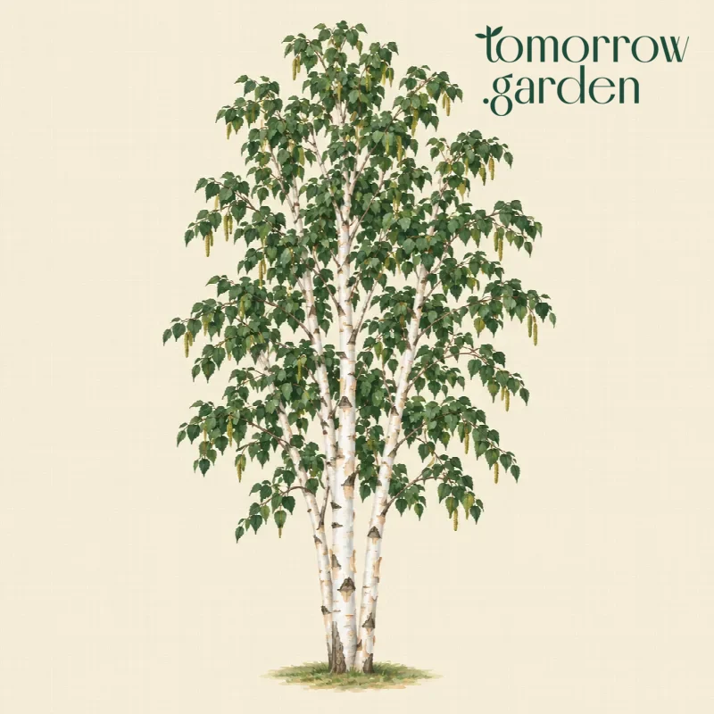 Illustration of Himalayan birch