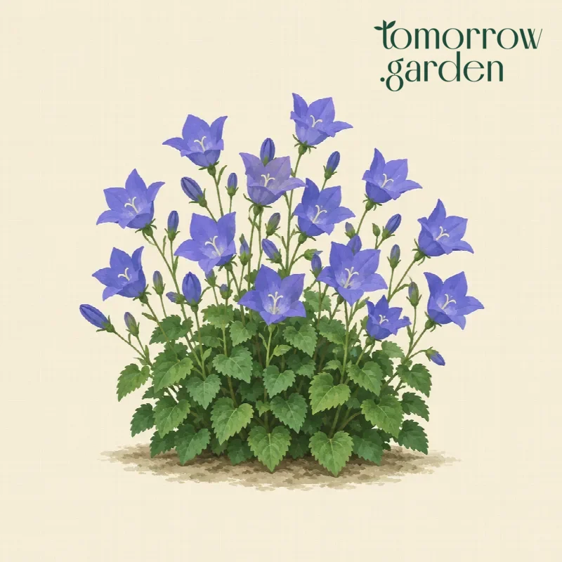 Illustration of Carpathian bellflower