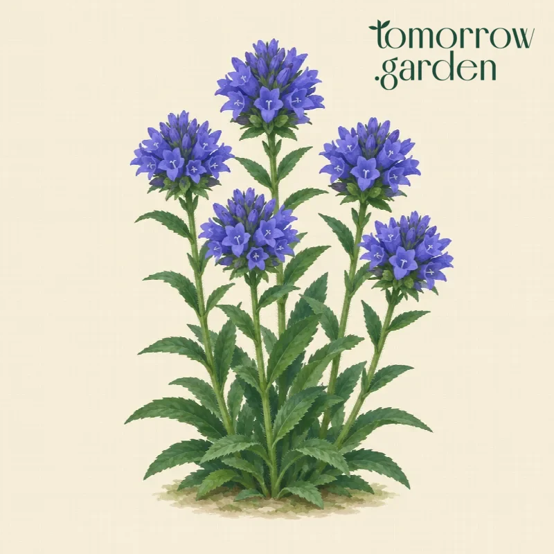 Illustration of Clustered bellflower