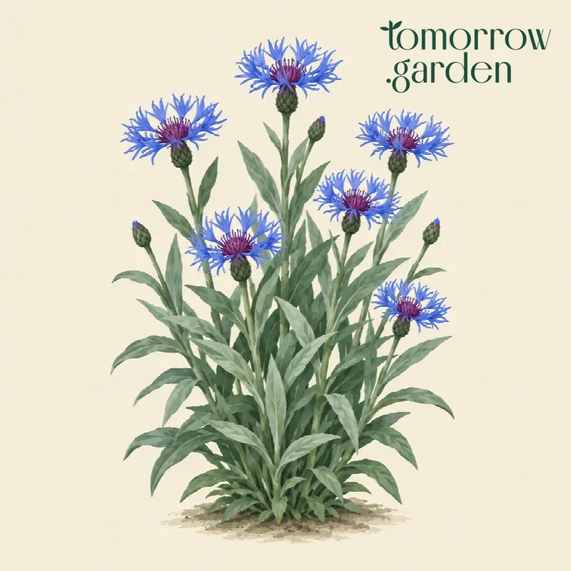 Illustration of Mountain cornflower