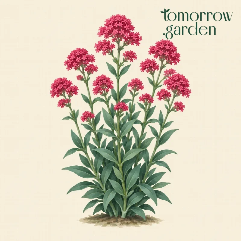 Illustration of Red valerian