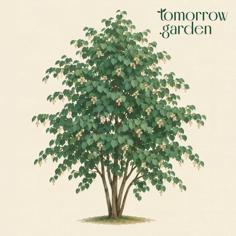 Illustration of Katsura tree
