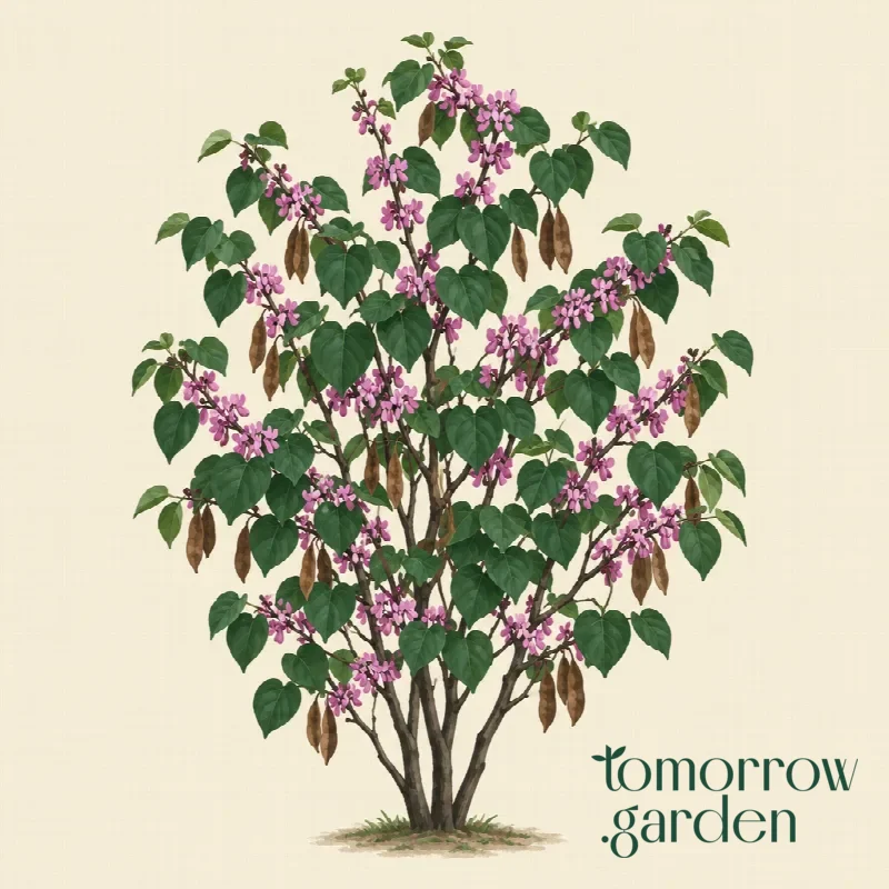 Illustration of Chinese redbud