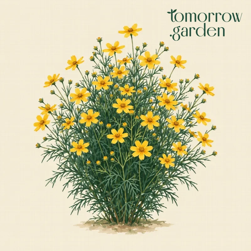Illustration of Threadleaf coreopsis