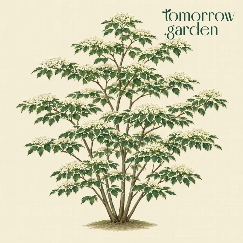 Illustration of Pagoda dogwood