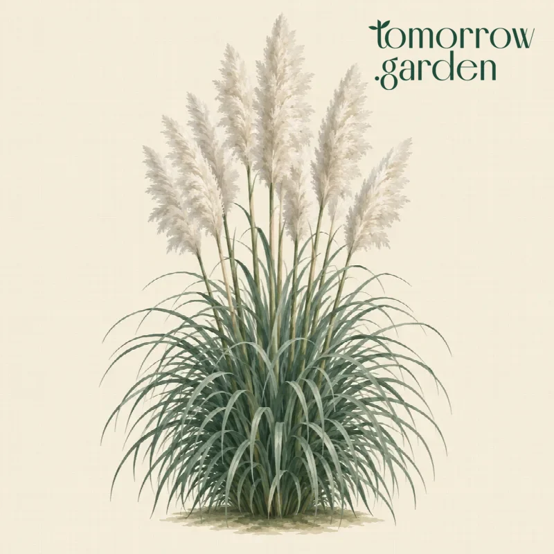 Illustration of Pampas grass
