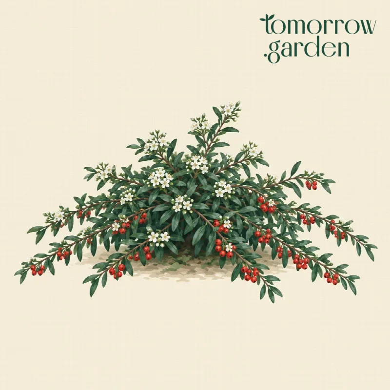 Illustration of Willowleaf cotoneaster