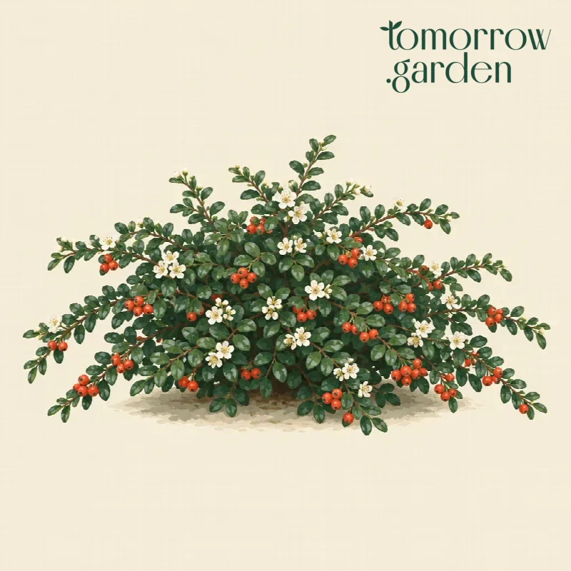Illustration of Swedish cotoneaster