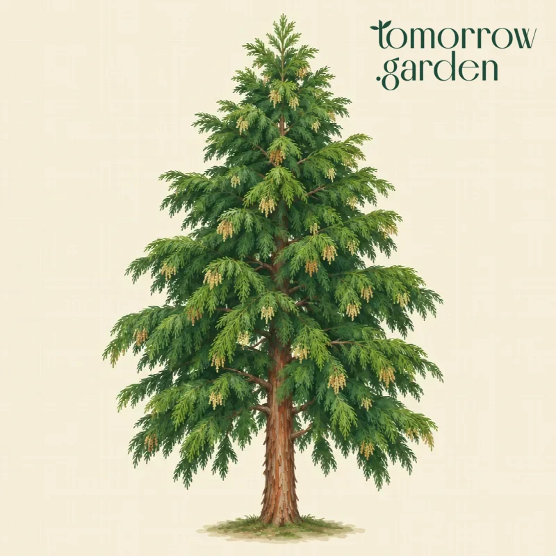 Illustration of Japanese cedar