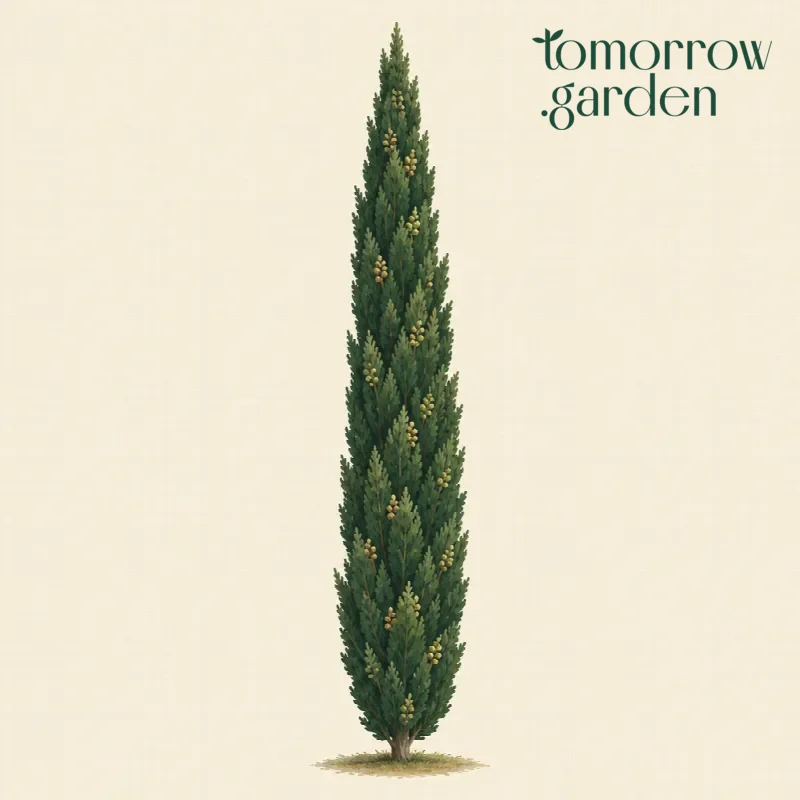Illustration of Italian cypress
