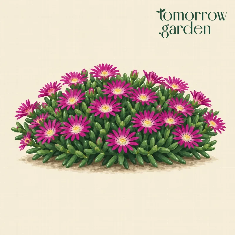 Illustration of Hardy ice plant hybrids