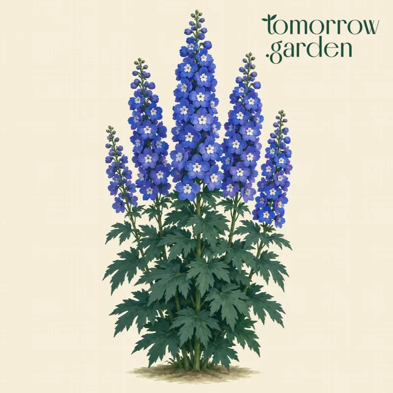 Illustration of Delphinium