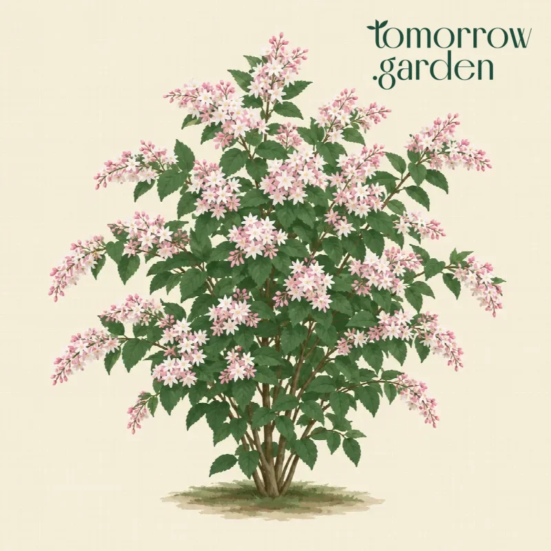 Illustration of Hybrid deutzia