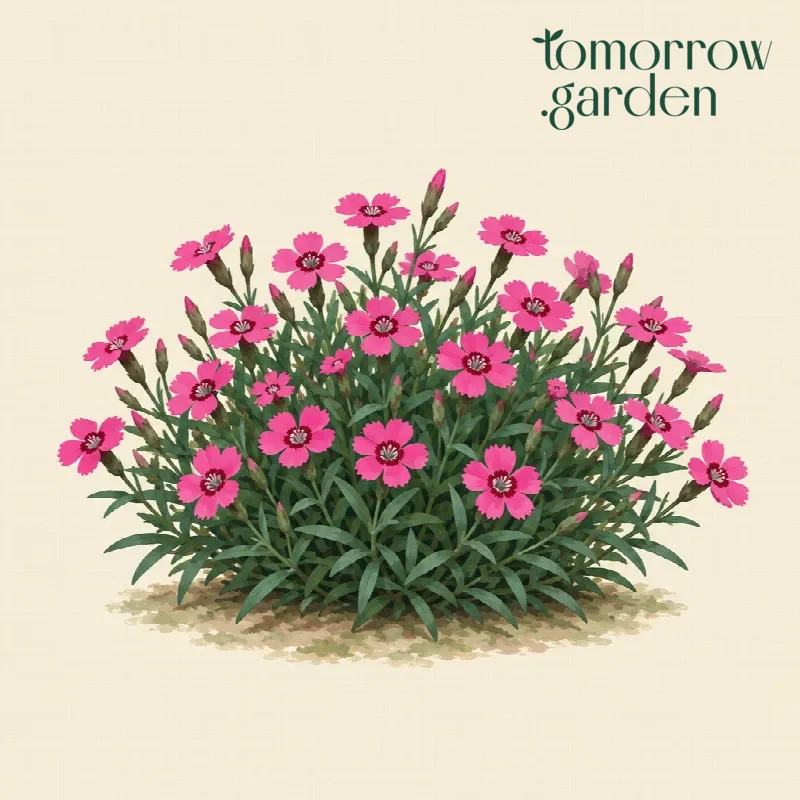 Illustration of Maiden pink