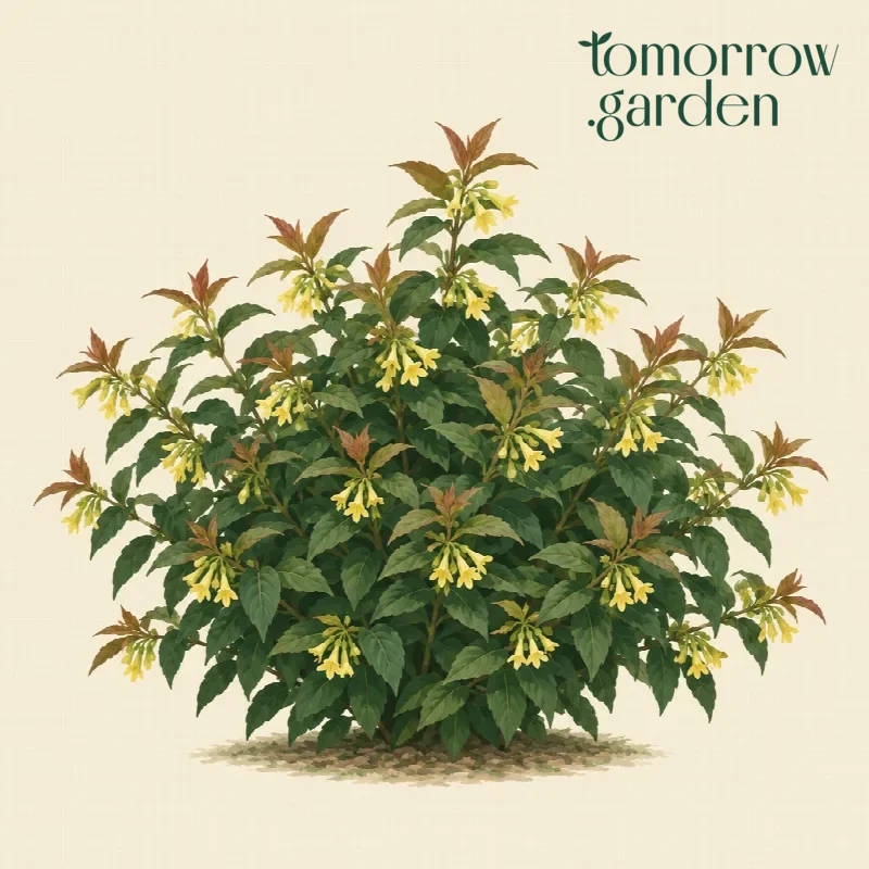 Illustration of Southern bush honeysuckle