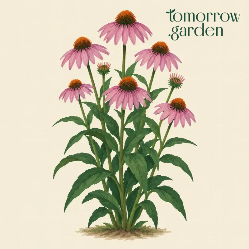 Illustration of Purple coneflower