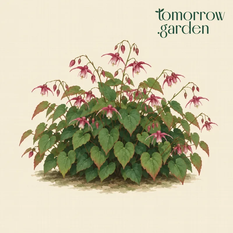 Illustration of Red barrenwort