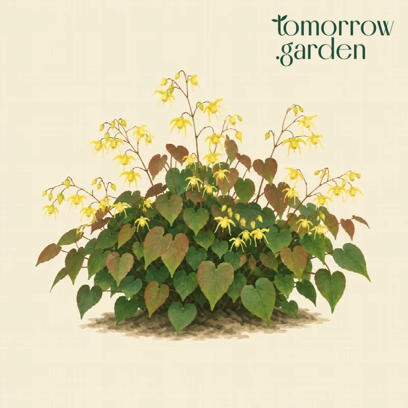 Illustration of Yellow barrenwort
