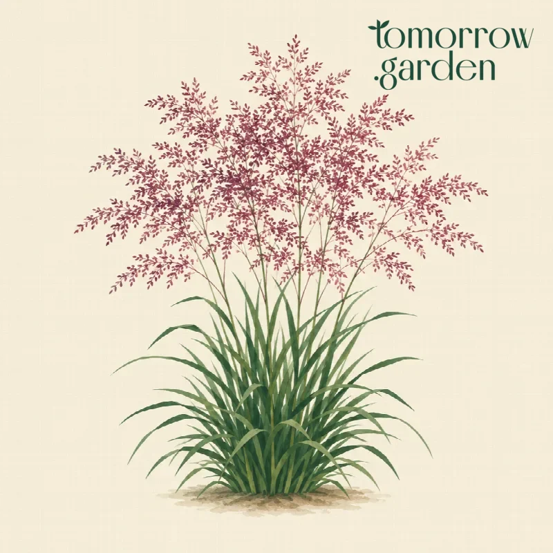 Illustration of Purple love grass