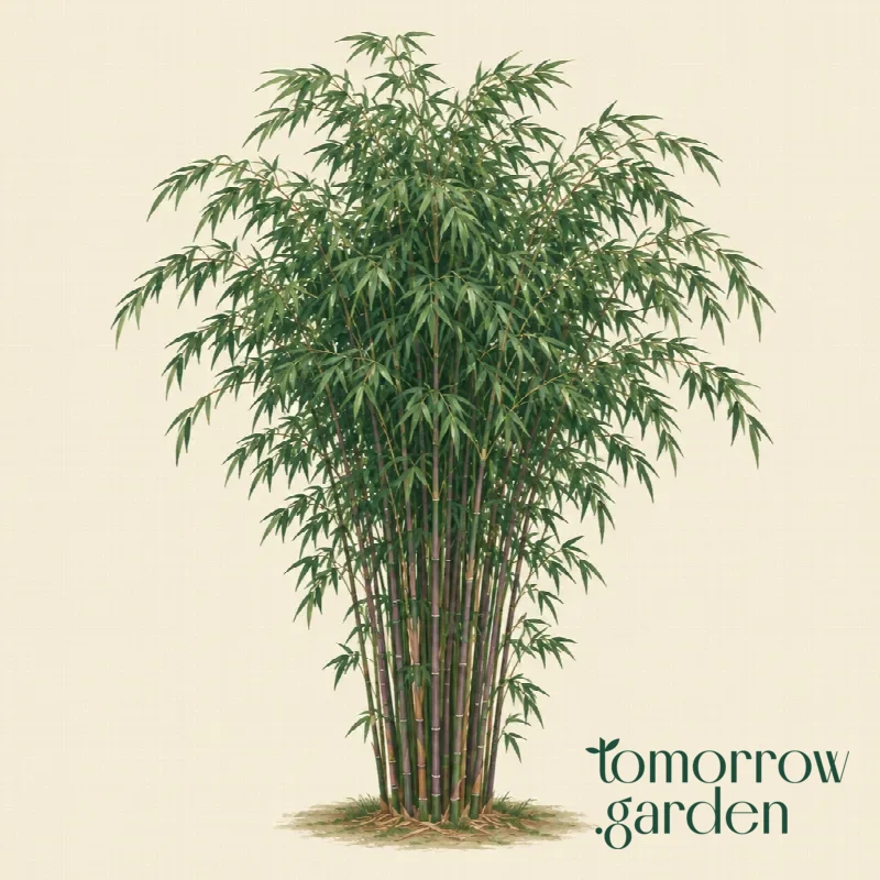 Illustration of Fountain bamboo