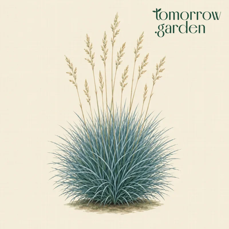 Illustration of Blue fescue
