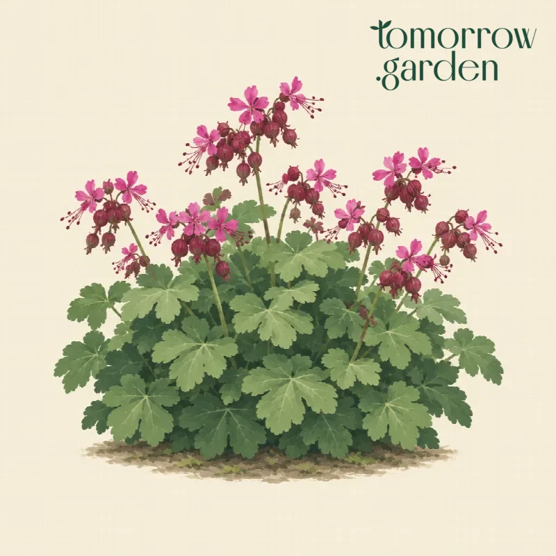 Illustration of Bigroot geranium