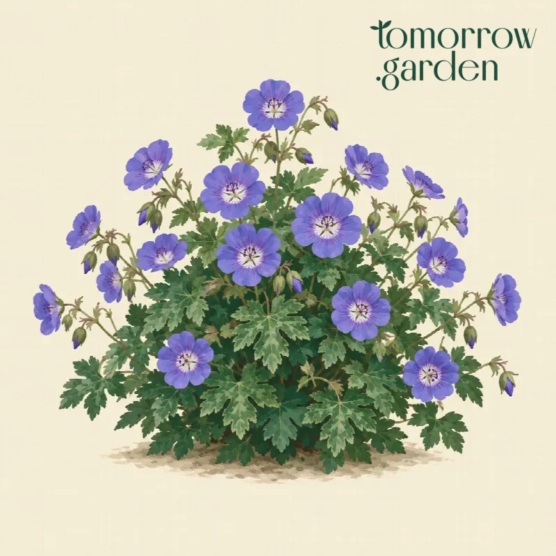 Illustration of Rozanne cranesbill