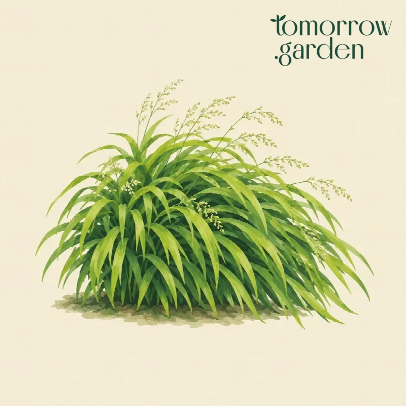 Illustration of Japanese forest grass