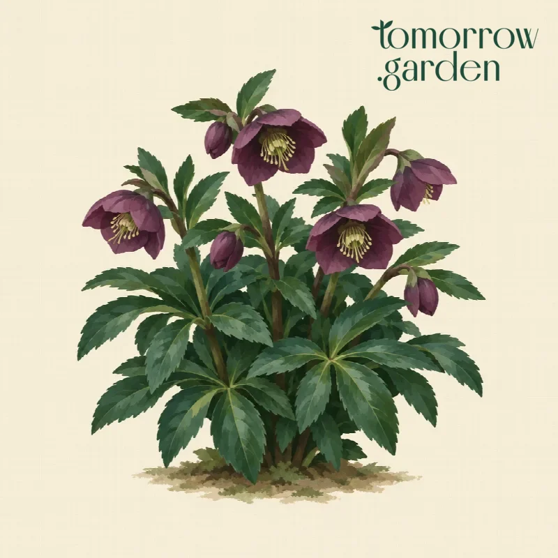 Illustration of Lenten rose