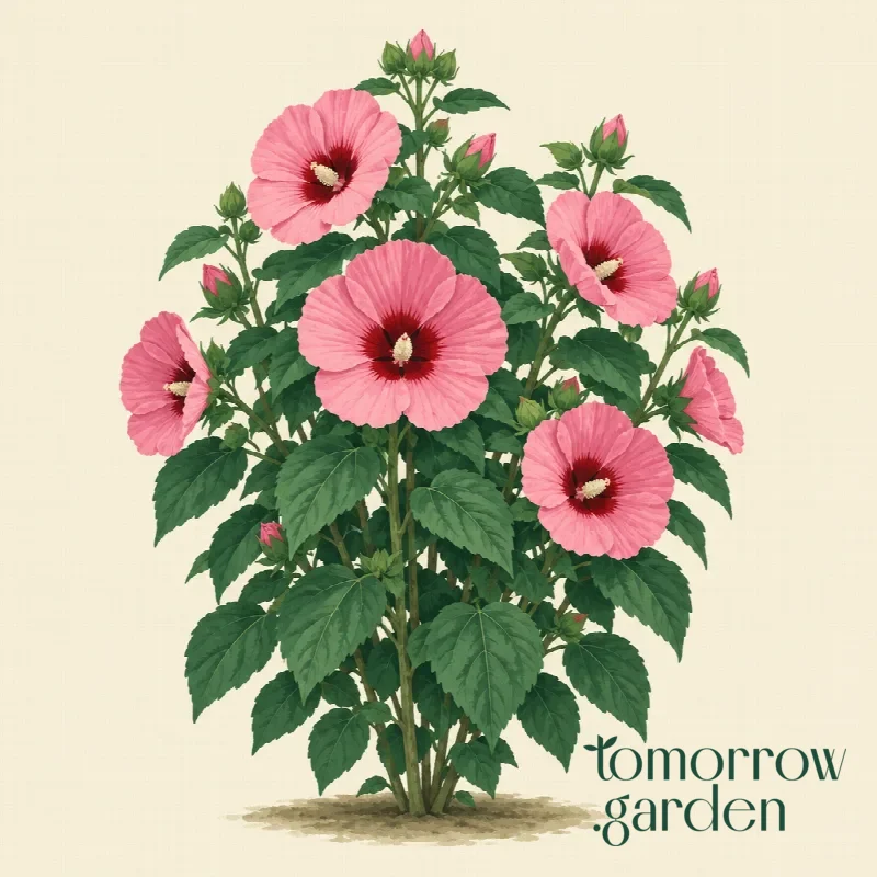 Illustration of Hardy hibiscus
