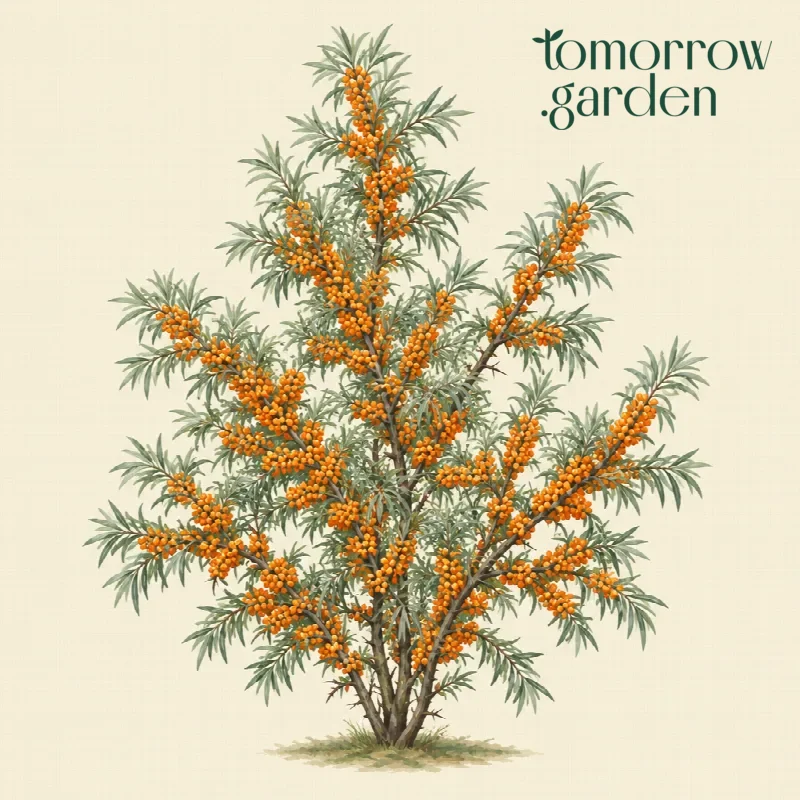 Illustration of Sea buckthorn
