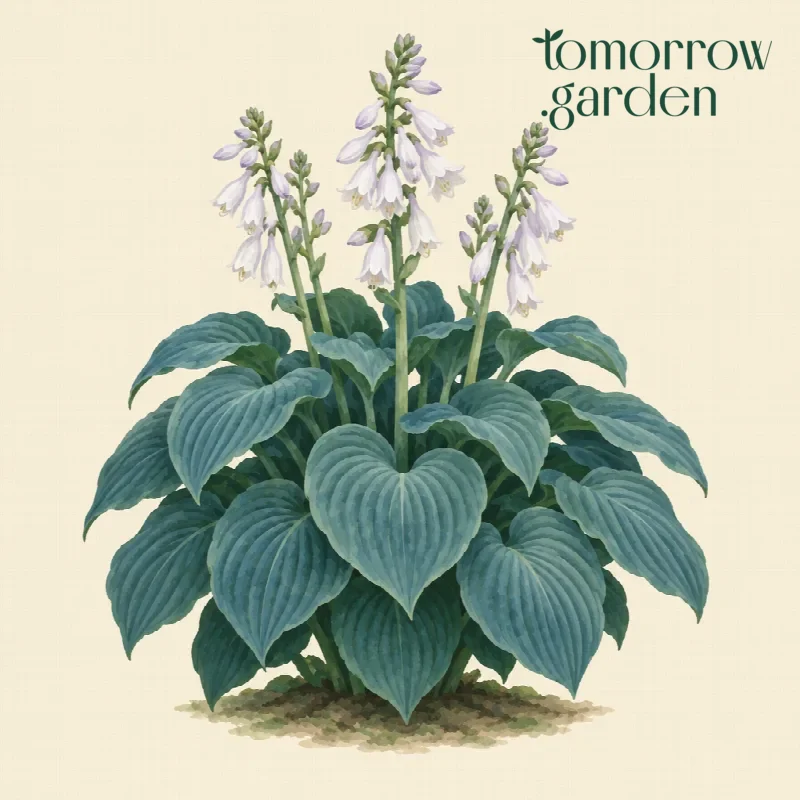 Illustration of Hosta 'Elegans'