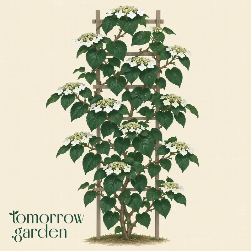 Illustration of Climbing hydrangea