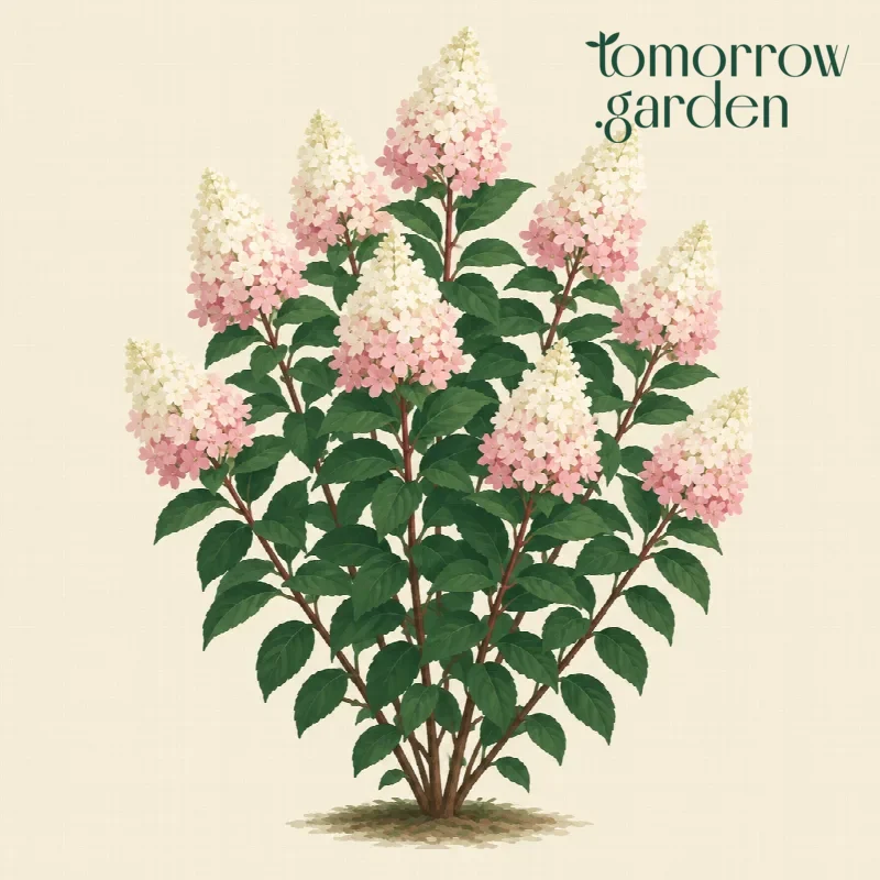 Illustration of Panicle hydrangea