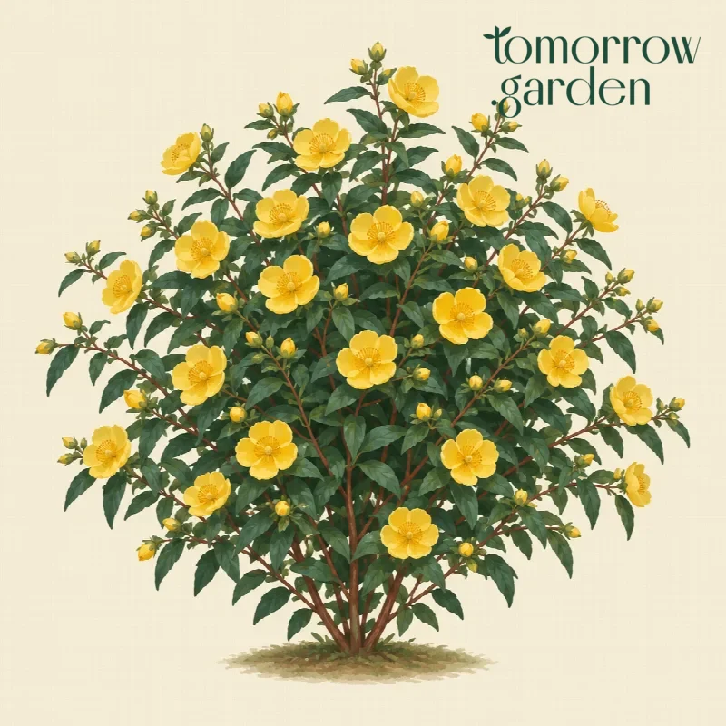 Illustration of Goldencup St John's wort
